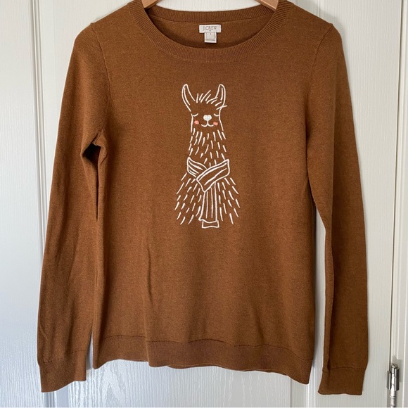 J Crew factory llama sweater size small - Picture 1 of 6